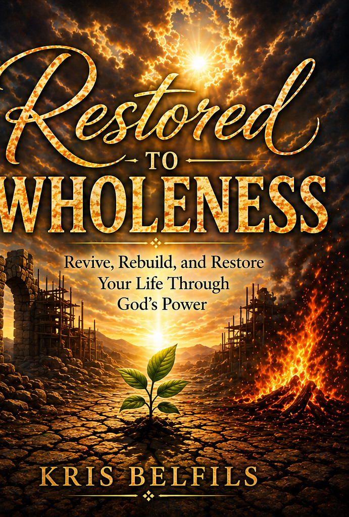 Restored to Wholeness book cover by Kris Belfils