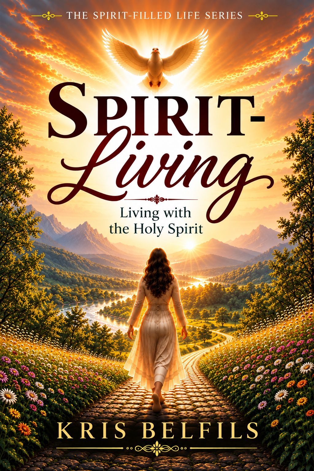 Spirit-Living book cover by Kris Belfils